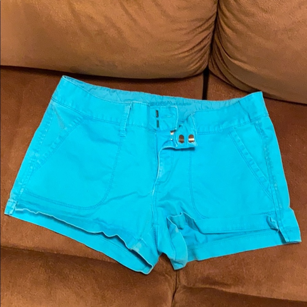 Turquoise shorts